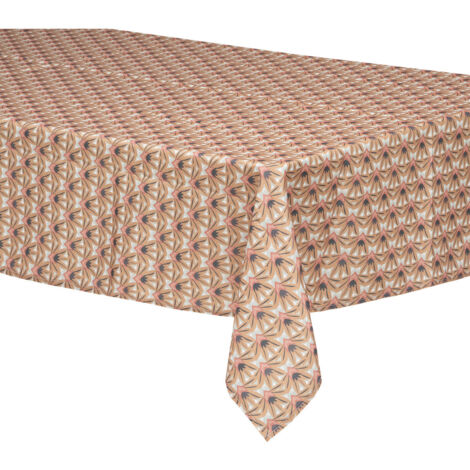 Nappe anti-tache Kais marron cannelle 140x240cm - Atmosphera créateur d'intérieur