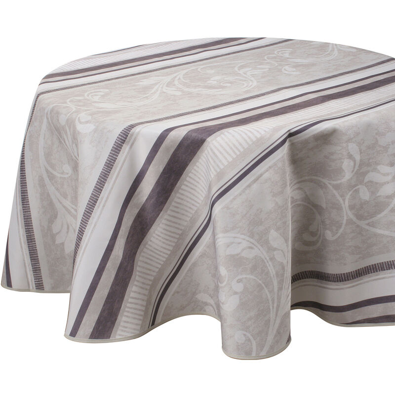 Le Linge De Jules - Nappe Anti-taches Arabesque - Ronde 160 cm
