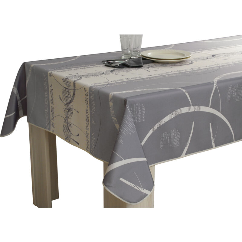Le Linge De Jules - Nappe Anti-taches Astrid Ecru - Rectangle 150 x 240 cm