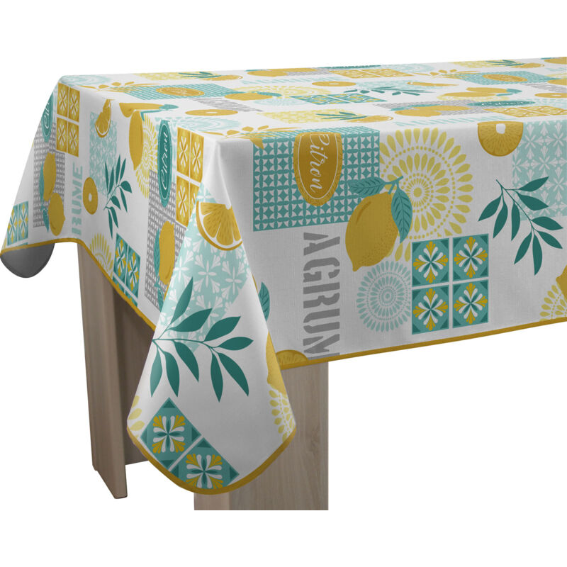 Le Linge De Jules - Nappe Anti-taches Citron - Rectangle 150 x 200 cm