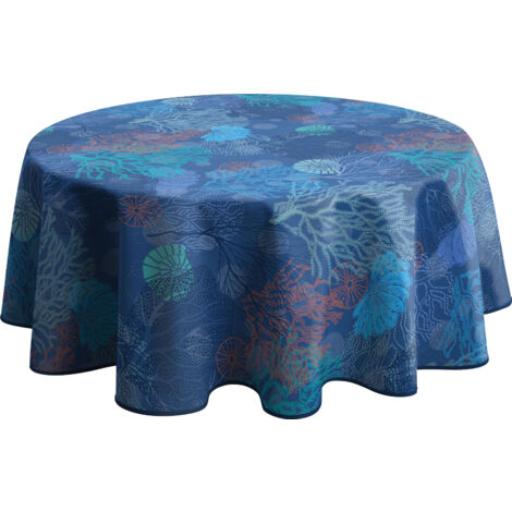 Nappe Anti-taches Corail - Ronde 160 cm
