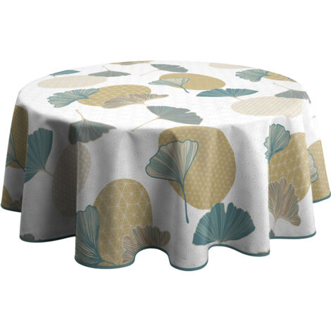 Nappe Anti-taches Kobe bleu - Ronde 160 cm