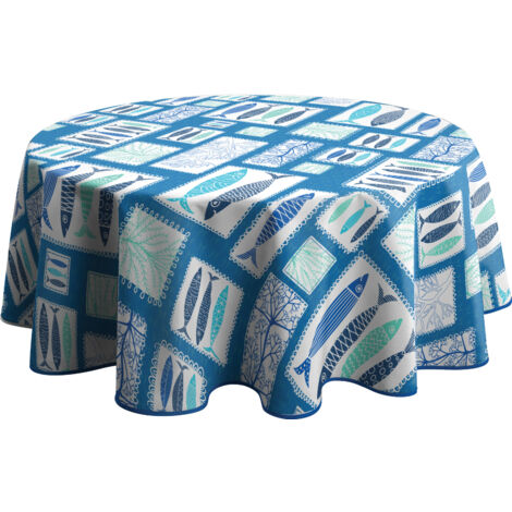 Nappe Anti-taches Sardine - Ronde 160 cm