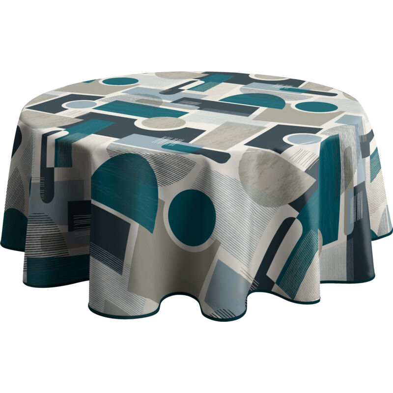 Le Linge De Jules - Nappe Anti-taches Toronto - Ronde 160 cm