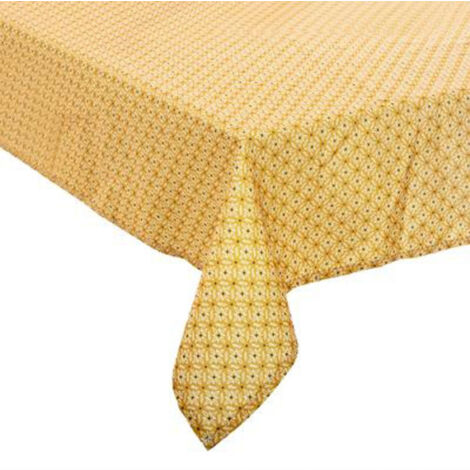 Nappe Antitache à Motifs "Paty" 140x240cm Jaune