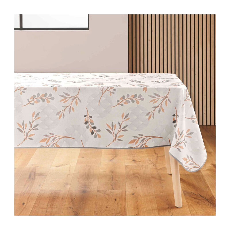 Nappe Antitache Imprimé "Manola" 150x240cm Naturel Nappe Antitache Imprimé "Manola" 150x240cm Naturel