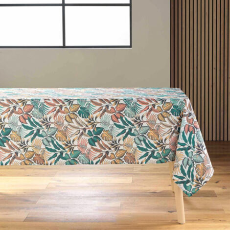 Nappe Antitache Imprimé "Stylis" 145x240cm Jaune