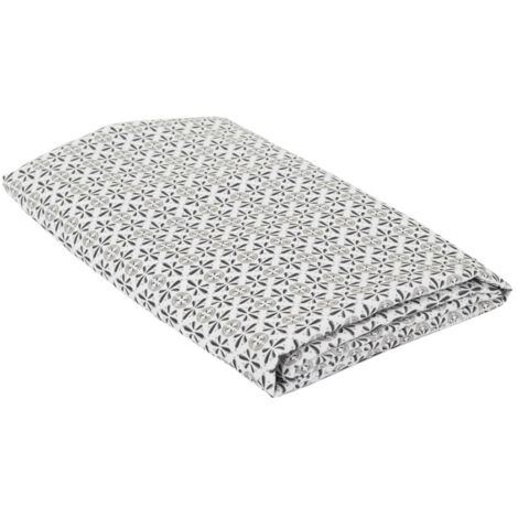 Nappe Antitache Imprimée "Cuzca" 140x240cm Gris