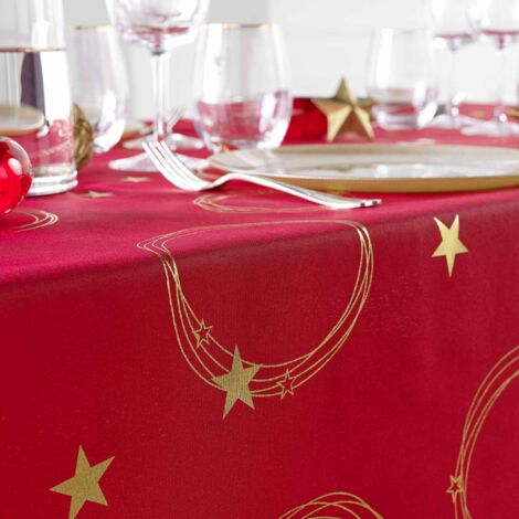Lot De 4 Nappes Jetables Rouges Festives 137x274 Cm – Imperméables Et Faciles à Nettoyer Pour Fêtes Anniversaire Noël BBQ