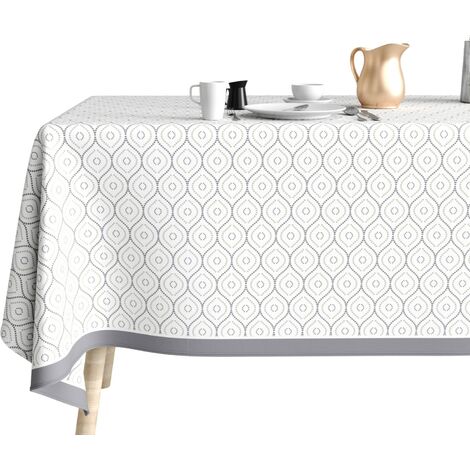 Nappe rectangulaire BUZAN - 140 x 300 cm - noir - Brico Privé