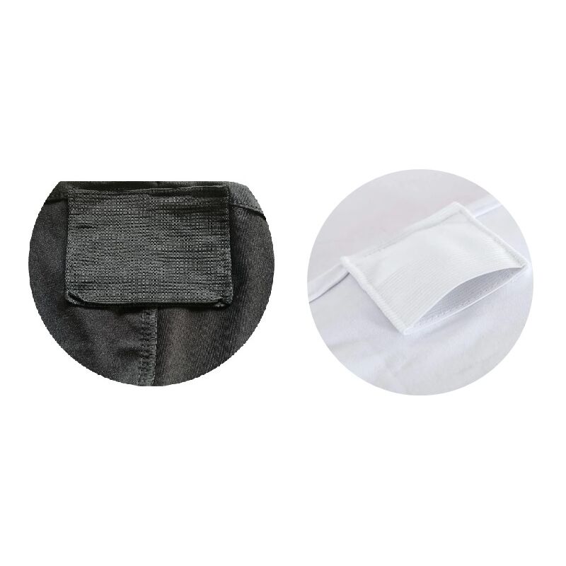 Nappe blanche élastique pour tables rondes de 180 cm de diamètre