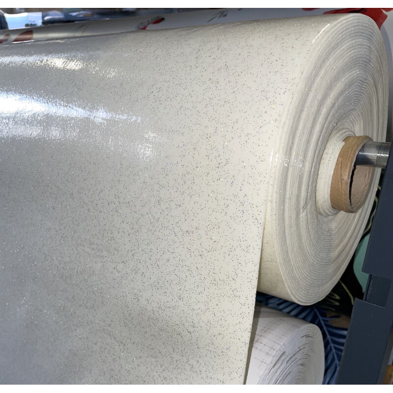 Nappe Bulgommes Imprimée Paillettes - Au mètre - 200 x 140 cm - Blanc.