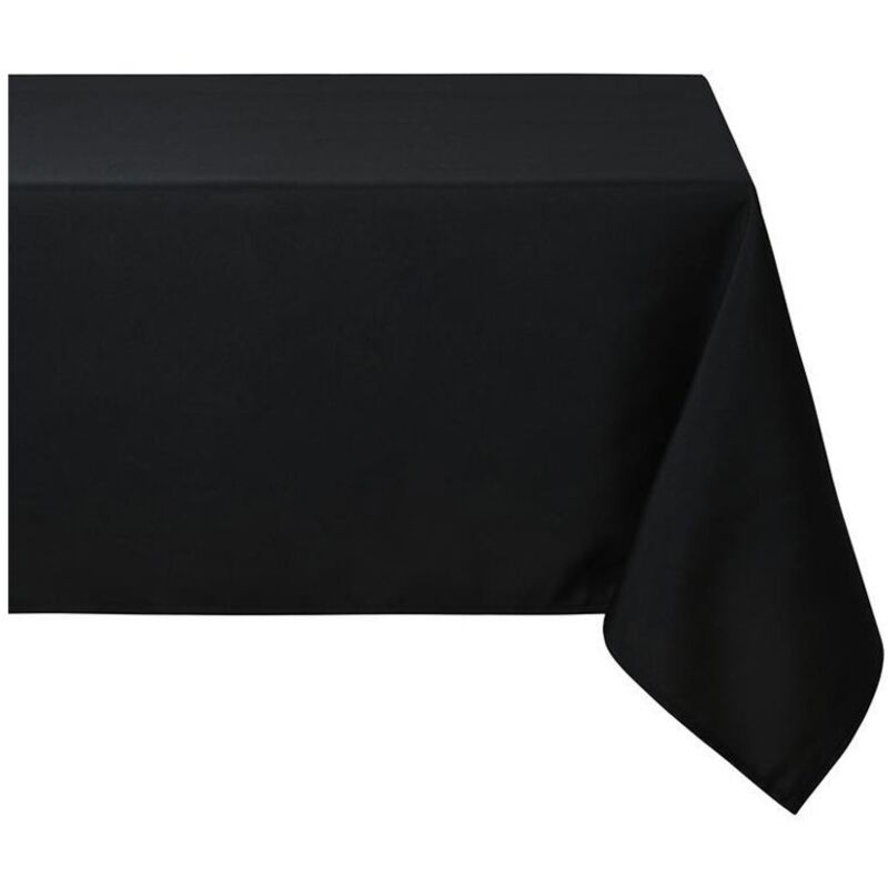 Nappe carree en polyester 180 x 180 cm Noir
