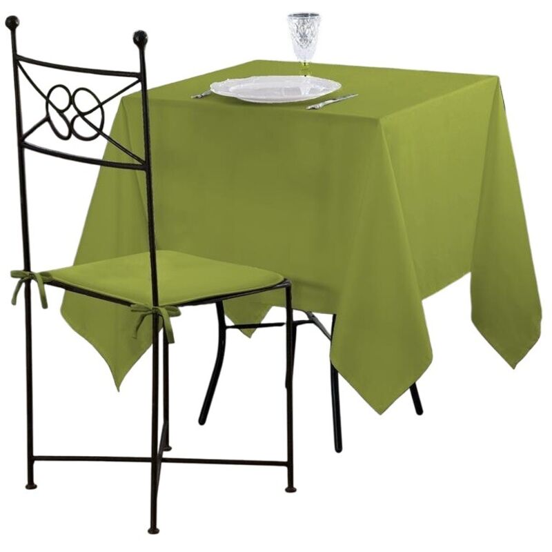 Nappe carree en polyester 180 x 180 cm Vert clair