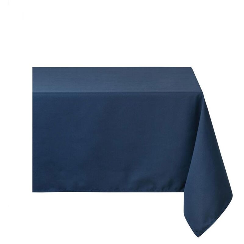 Nappe rectangle en polyester 145 x 200 cm Bleu marine