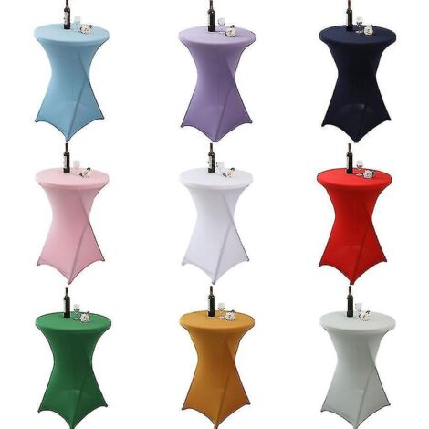 Nappe cocktail extensible en spandex pour mariages, banquets et fêtes - 80 x 110 cm - Dorée