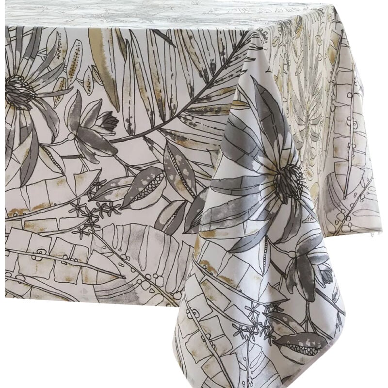 Linnea - Nappe coton enduite bahia Rectangulaire 160x250 cm