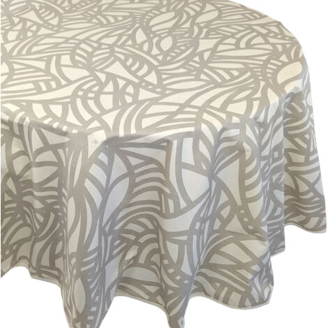 Nappe coton enduite BAHIA Ovale 170x240 cm