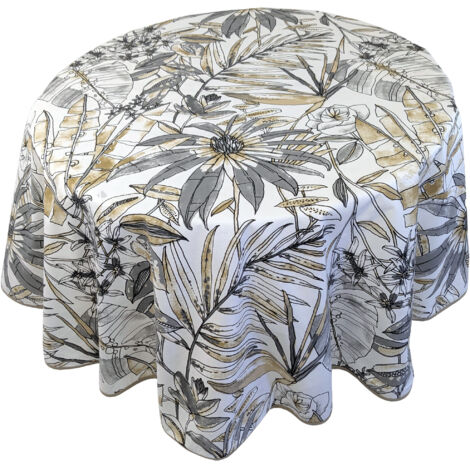 Nappe coton enduite BAHIA Rond 170x170 cm