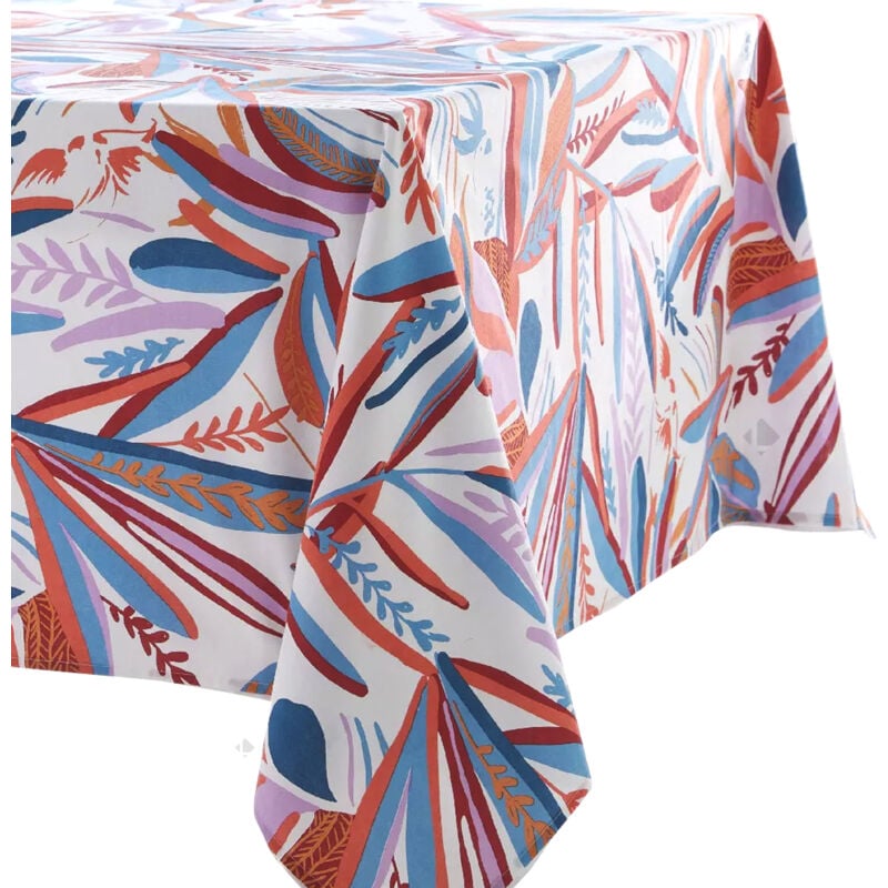 Linnea - Nappe coton enduite chili Rectangulaire 160x200 cm