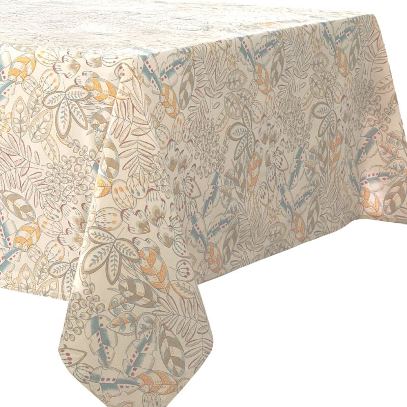 Linnea - Nappe coton enduite kim Rectangulaire 160x300 cm