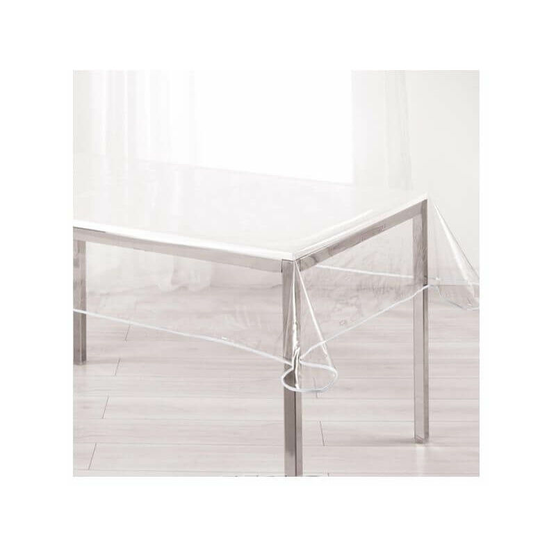 Nappe - Cristal transparent rectangle - 140 x 240 cm - Garden Blanc