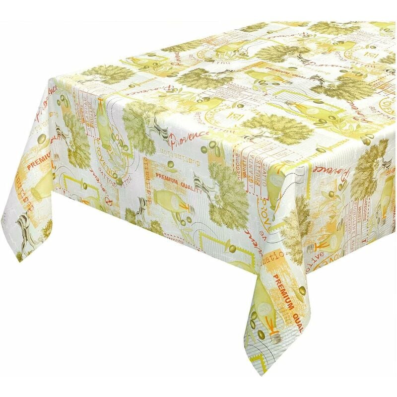 Emmevi Mv S.p.a. - Nappe de Cuisine AntiTaches Moderne Tissu Ciré Plastifié Housse de Table Rustique - 140x300 cm