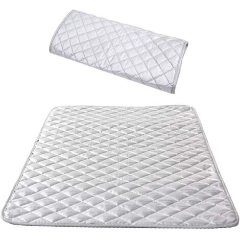 Nappe de Repassage Isolée Housse de Repassage à Vapeur Table Portable Tapis de Repassage en Coton pour Machine à Laver Sèche-linge Voyage Maison 48 85 cm (1 pièce)