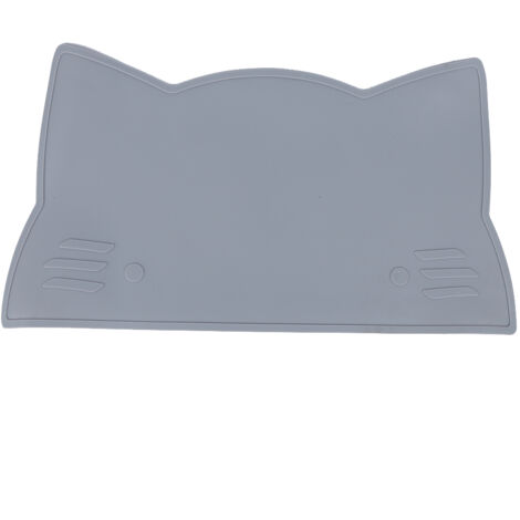 Nappe de Table Anti-Dérapante en Silicone pour Bébé - Isolation Thermique, Gris