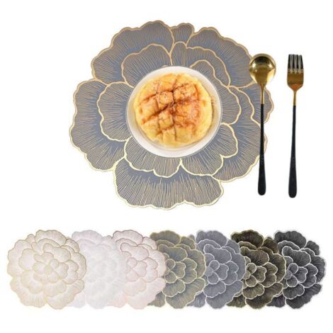 Nappe de table créative anti-brûlure et antidérapante, tapis isolant, ensemble décoratif pour la maison, 8 pièces.