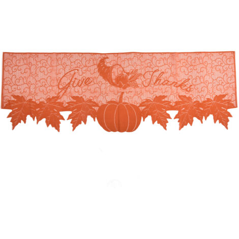 Nappe de Table d'Action de Grâce en Polyester Premium - Douceur et Durabilité - Écharpe de Cheminée Festive