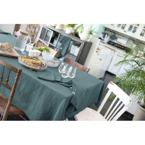 Nappe de table "Gaïa" 150 x 350 cm "Gaze de Coton" - Gaïa Canard - Gaia Canard -