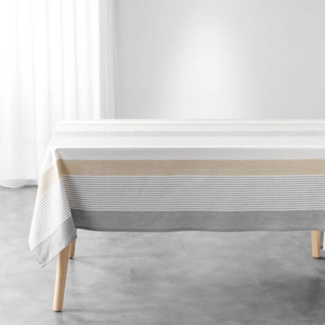 Nappe de Table Imprimée "Iliade" 140x240cm Gris
