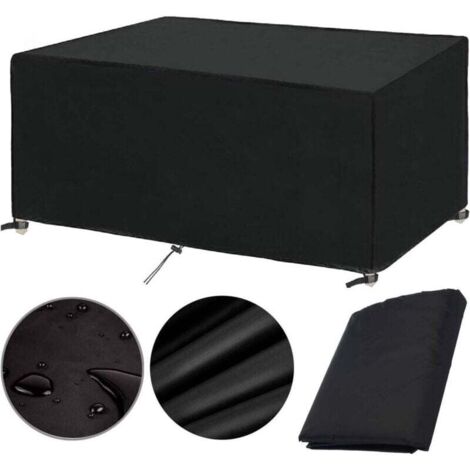 Nappe de table pour salon de jardin en 213×132×74 cm Housse pour mobilier de jardin