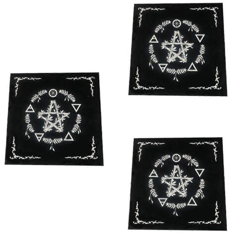 Nappe de type A Tarot, tapis de velours, nappe étoile à cinq branches --