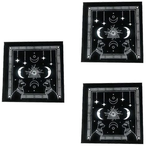 Nappe de type C Tarot, tapis de velours, nappe étoile à cinq branches --