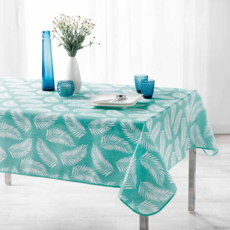 Nappe Déco Imprimée "Lifette" 150x240cm Menthe