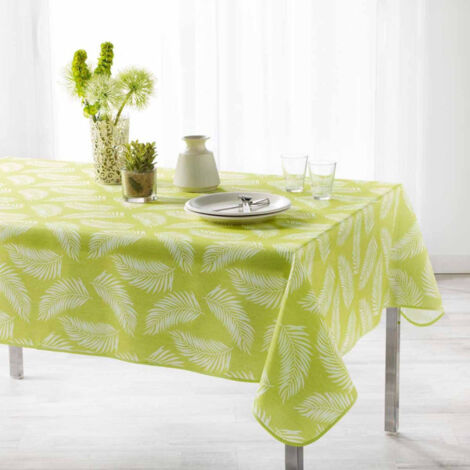 Nappe Déco Imprimée "Lifette" 150x240cm Vert