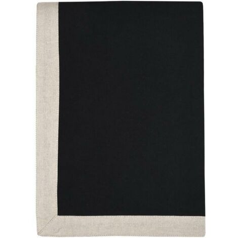 Nappe DUO 140x200 noir beige clair