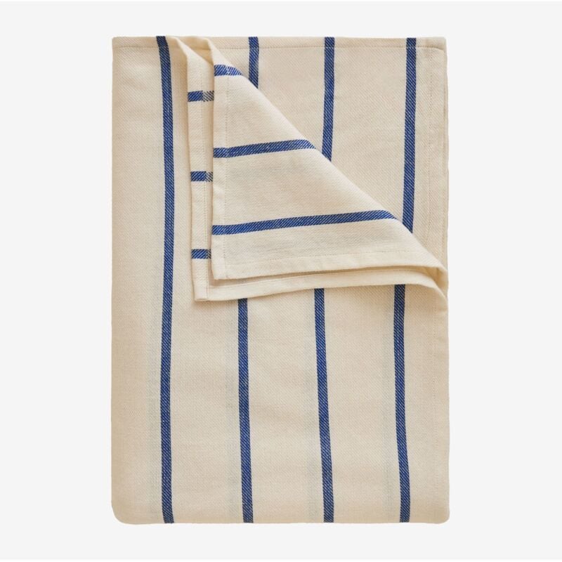 Sklum - Nappe en coton Gracilis Bleu Ken 170 x 170 cm