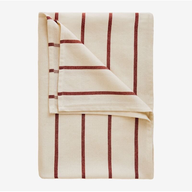 Sklum - Nappe en coton Gracilis Vin Rouge 170 x 170 cm