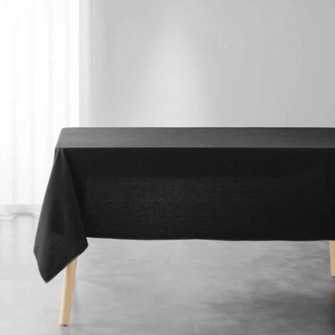 Nappe en Coton "Mistraline" 140x240cm Noir
