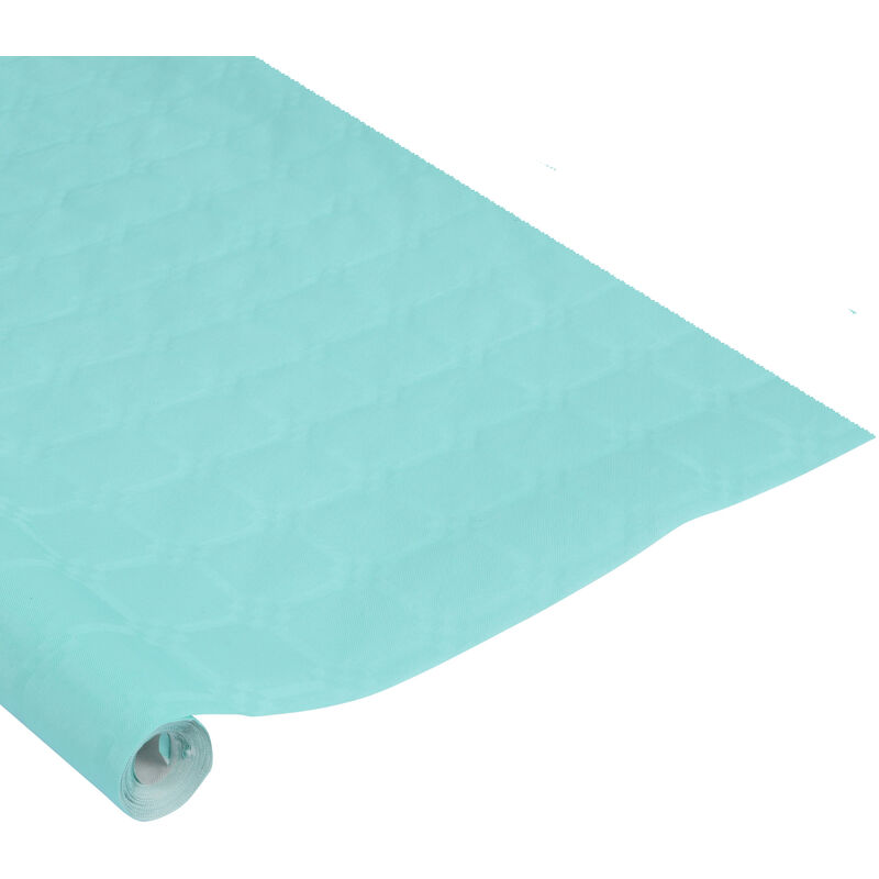 1001kdo - nappe en papier damasse 1.18 x 5 m vitamina vert menthe