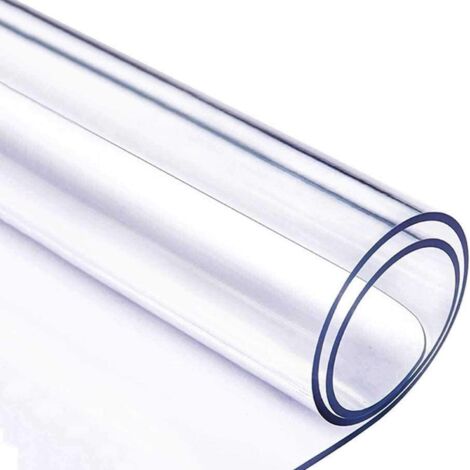 Nappe En Pvc - 2 Mm D Épaisseur - Protection De Table Anti-rayure Pour Cuisine Salle À Manger Et Bureau - Taille Personnalisable