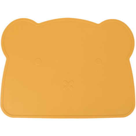 Nappe en Silicone Épaisse Anti-Dérapante pour Table - Isolation Thermique, Design Ours, Gris pour Maison/Hôtel/Restaurant