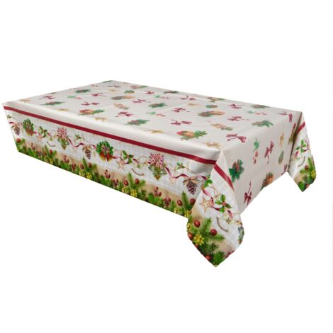 Nappe en toile cirée rectangulaire grand format NŒUDS