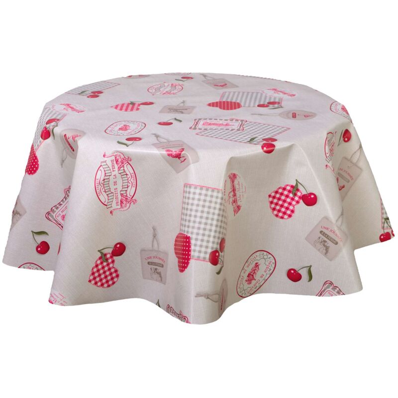 Nappe en toile cirée ronde Campagne