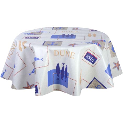 Nappe en toile cirée ronde DUNE