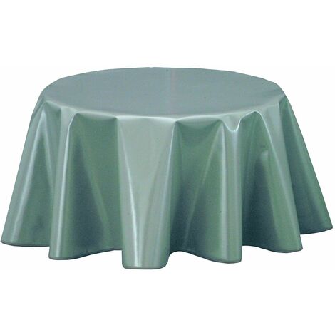 Nappe en toile cirée ronde grand format uni JOYS
