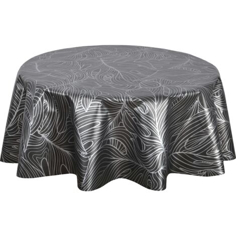 Nappe en toile cirée ronde nacrée grand format NERV